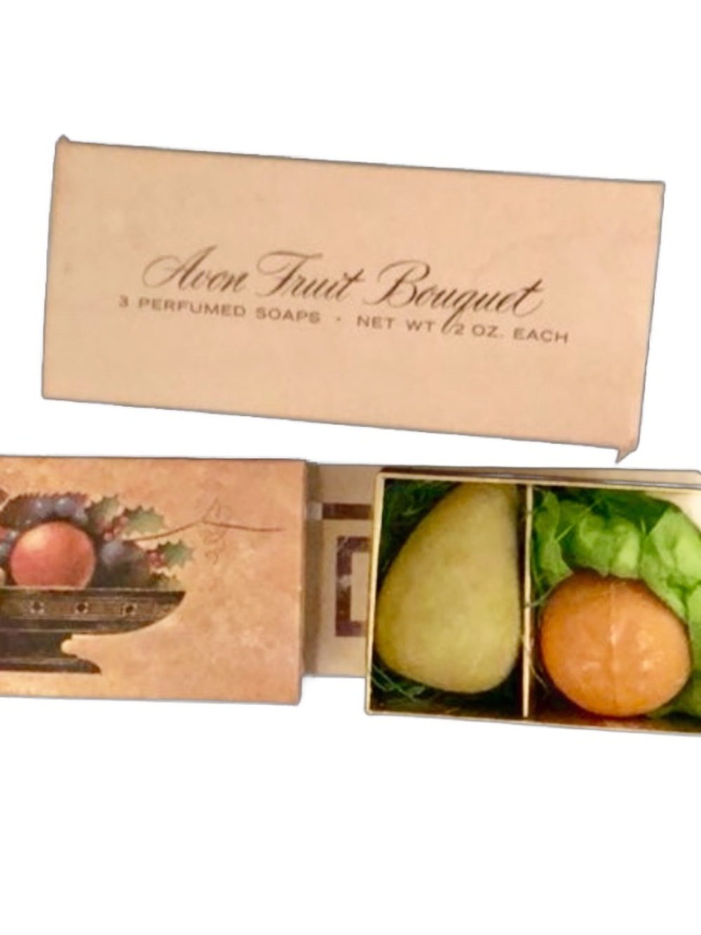 Avon ~ Vintage ~ 3 Fruit Bouquet ~ Perfumed Soap ~ New W/ Box